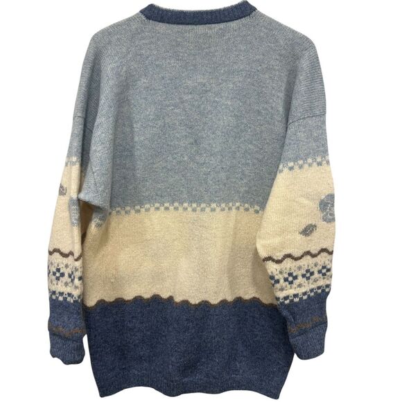 Vtg Annie Laurie Cardigan Sweater Shetland 100% Pure Wool Scotland 1980s Cottage - Picture 4 of 9